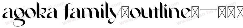 agoka family（outline）字体转换